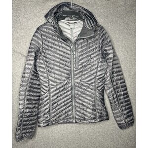 Outdoor Research Verismo Hooded Down Jacket Puffer Pertex Quantum Womens S Black